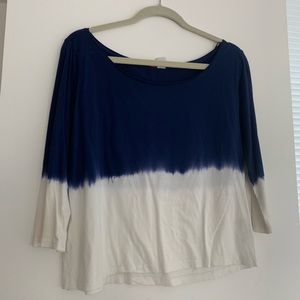 Blue and White Ombré Shirt